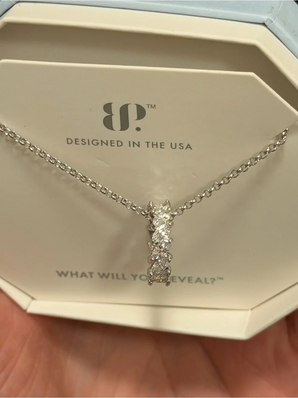 BP NWT Diamond CZ Ring Necklace